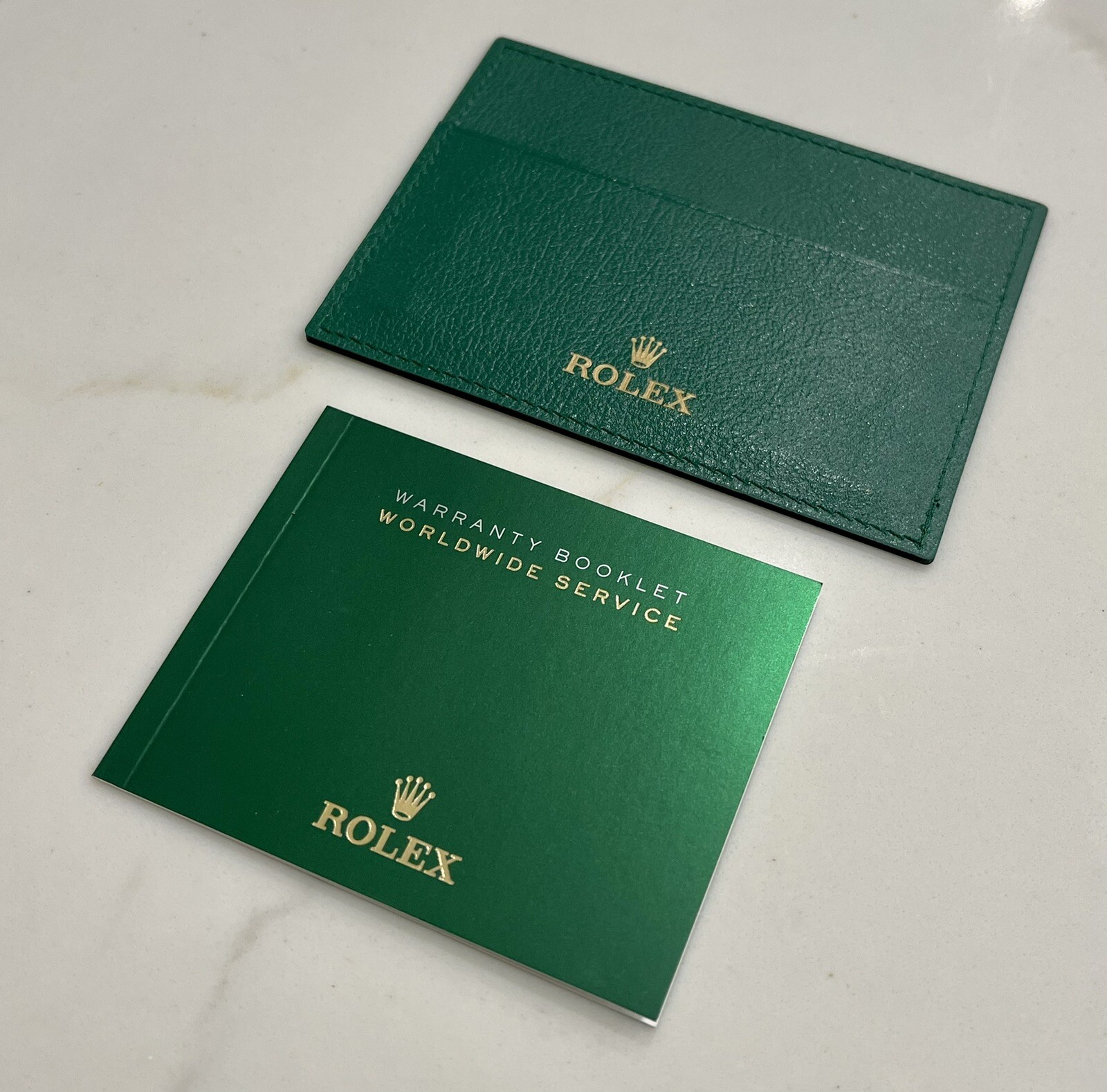 OEM New Style Rolex Oyster Perpetual Booklet 124300 126000 Card Holder TAG NEW