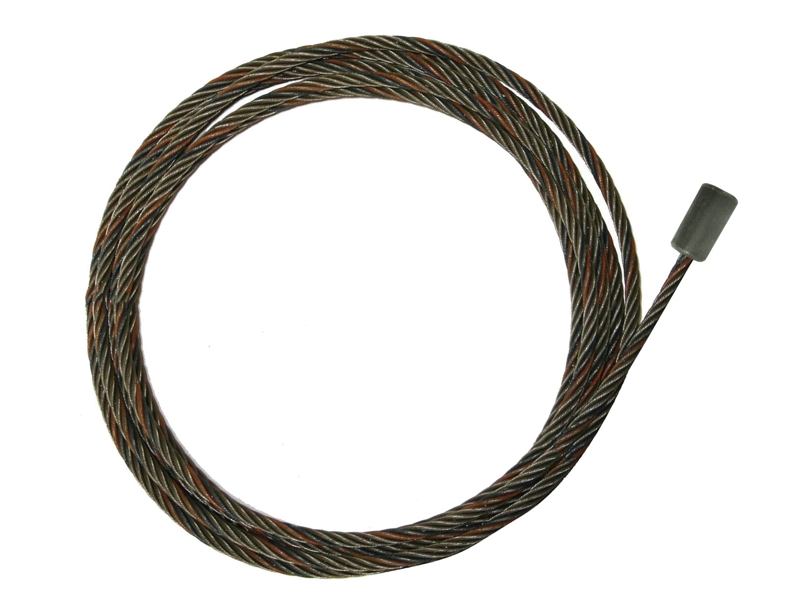 Premium 7/8" x 80 Wire Rope Roll Off Cable with Durable Button Stop - Heavy-Duty