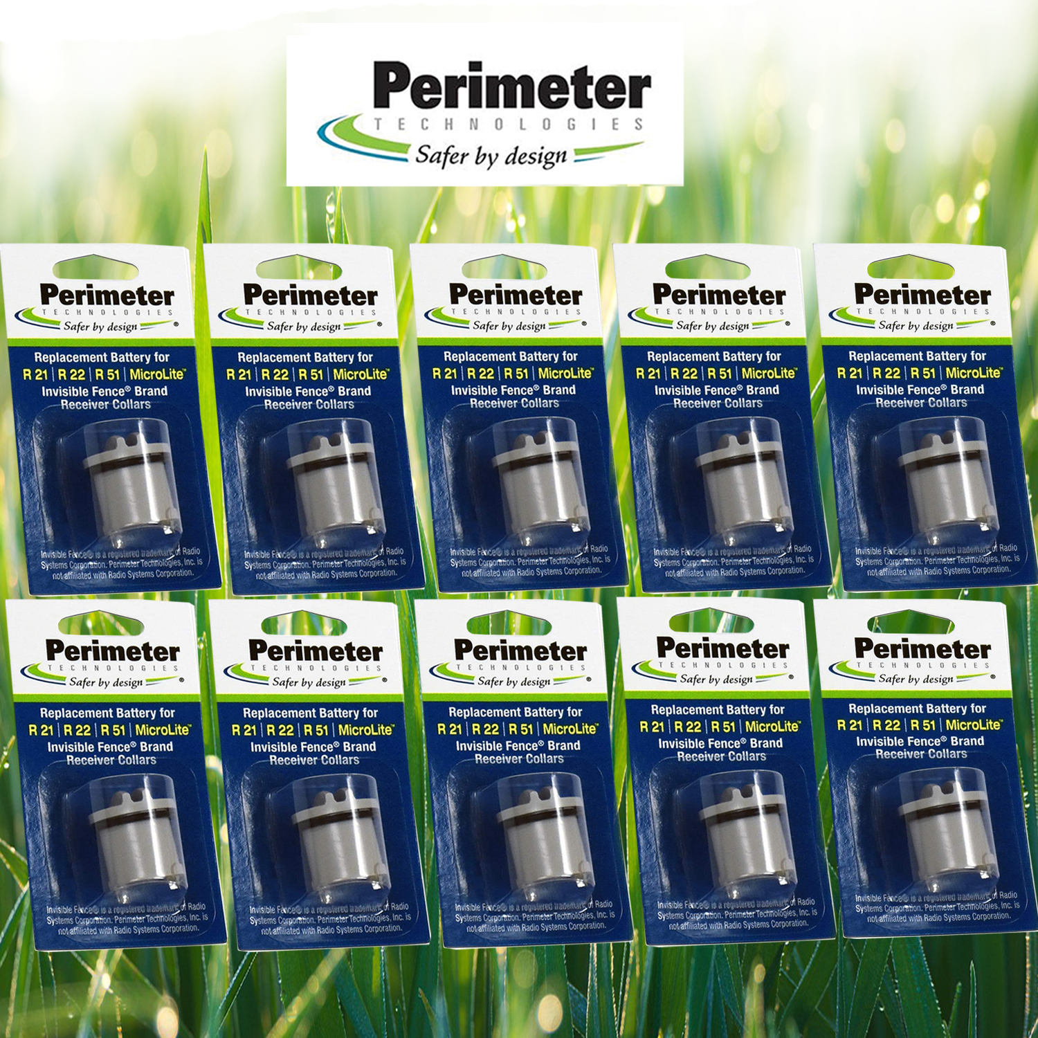 Perimeter IFA-001 Dog Collar Batteries For Invisible Fence R21 R22 R51 Microlite