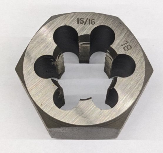 15/16"-18 Hex Die Carbon Steel