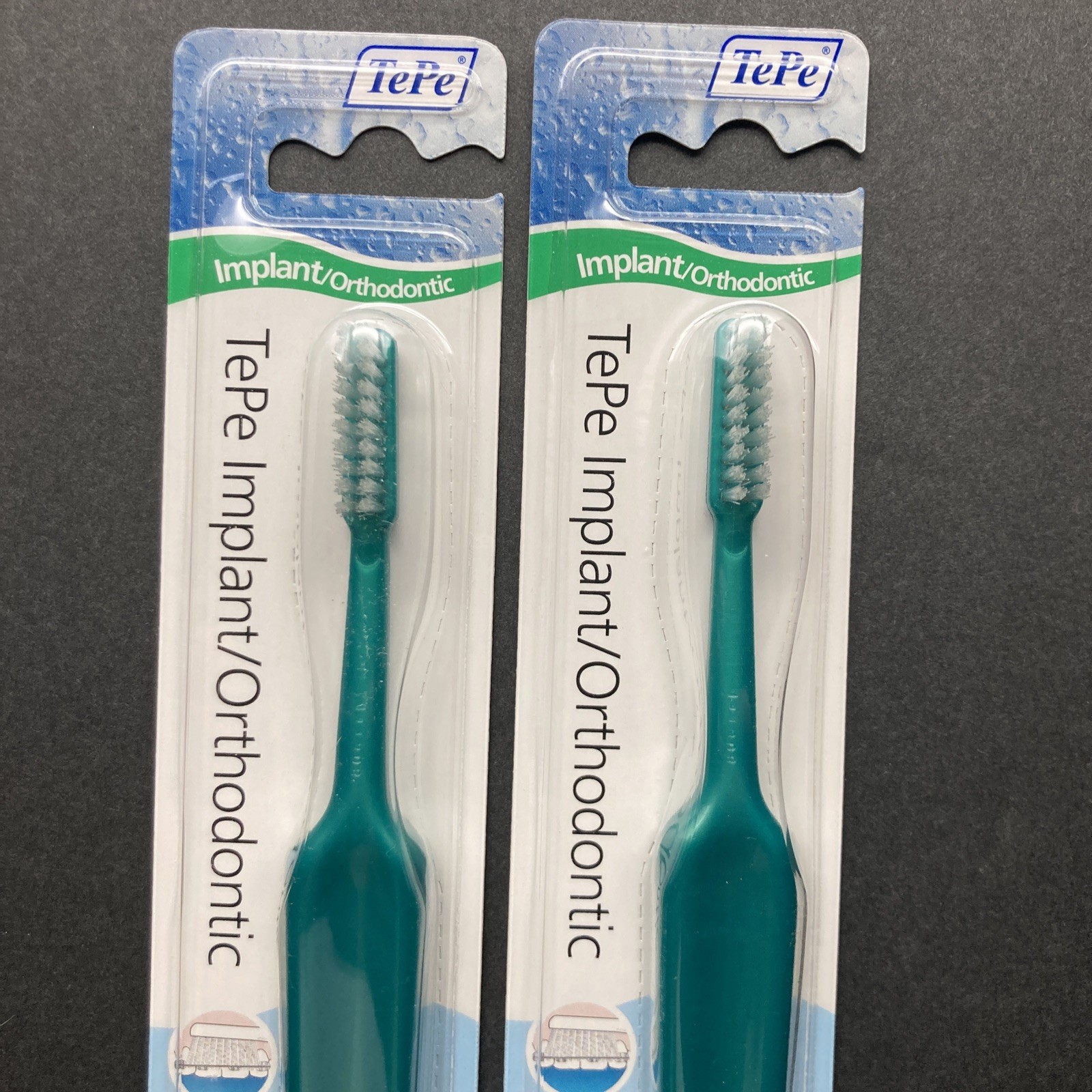 2 PACK TEPE Implant Orthodontic Soft Toothbrush Cleaning Implants & Fixed Braces