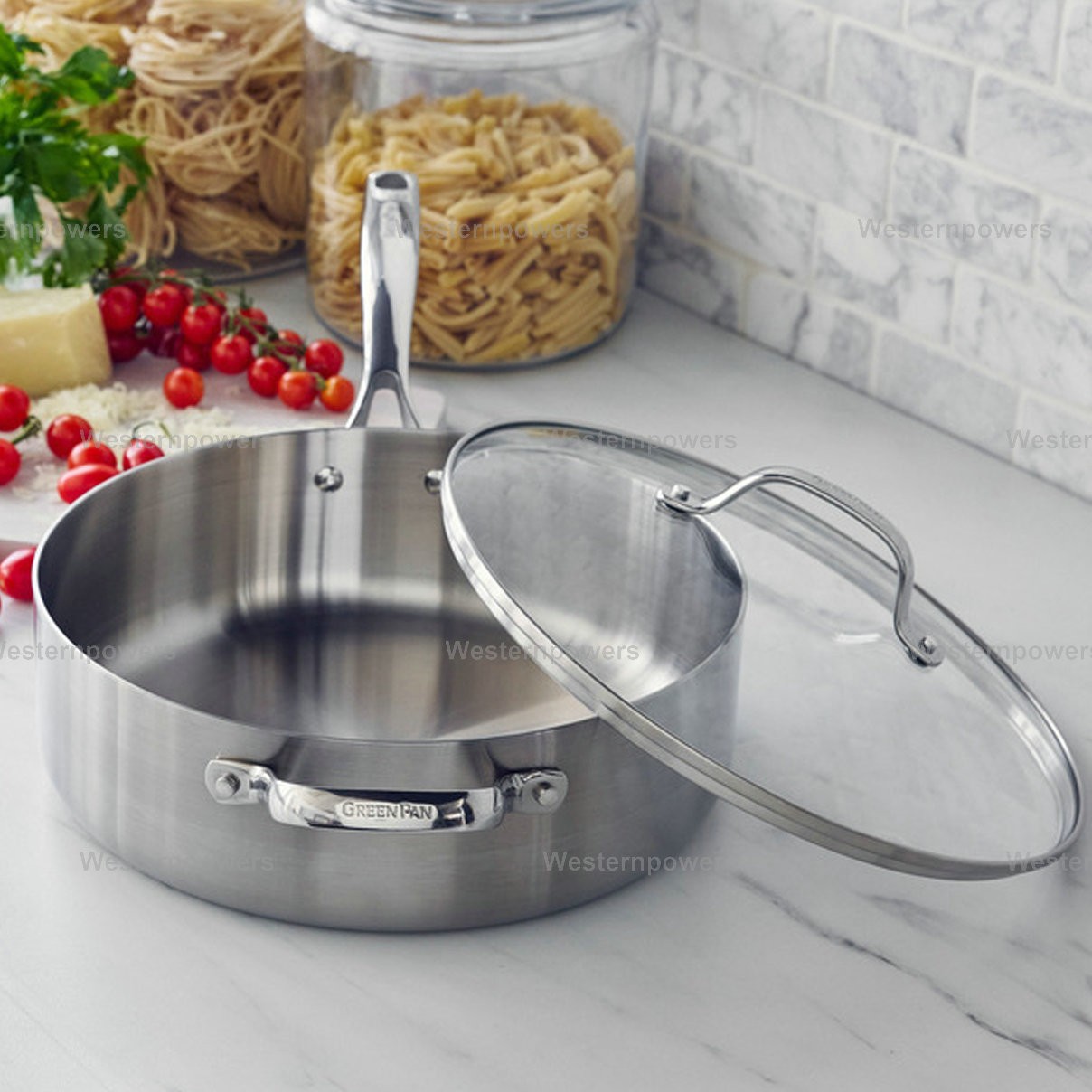 GreenPan Induction Superior 5-quart Stainless Steel Saute Pan