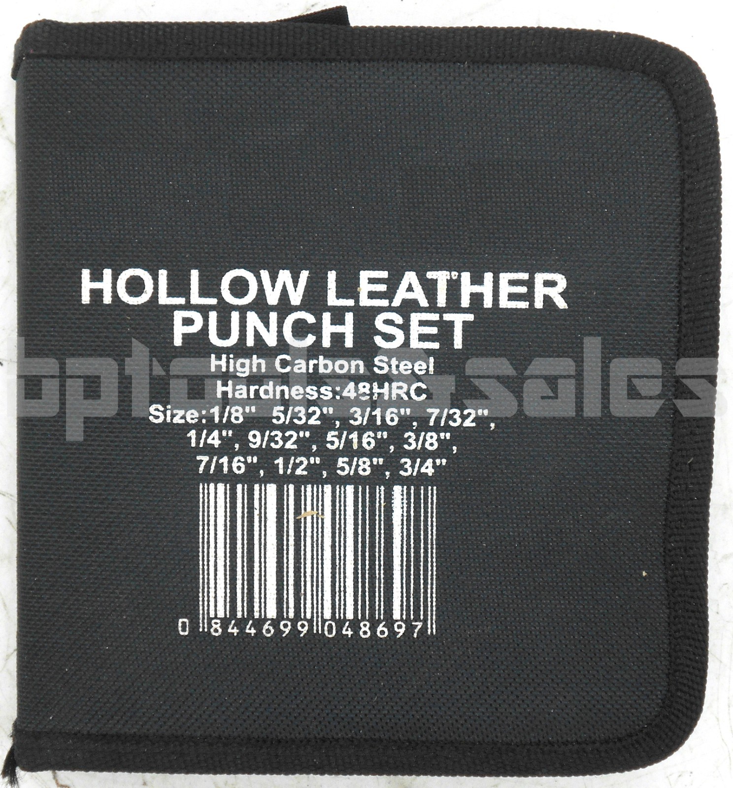 12pc HOLLOW PUNCH SET CUTS HOLES IN LEATHER PLASTIC RUBBER GASKET VINYL PAPER