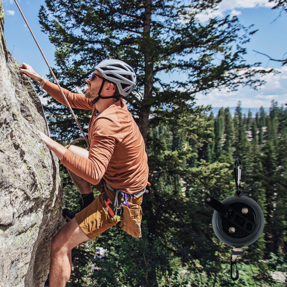 Treestand Retractable Bow Hoist Rope 33FT Bow & Gear Hoist for Hunting 4MM Thick