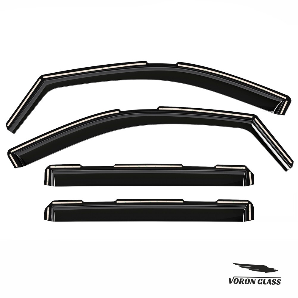 Rain Visors Wind Rain Guards for 2020-2025 Chevy Silverado Crew Cab 2500/3500