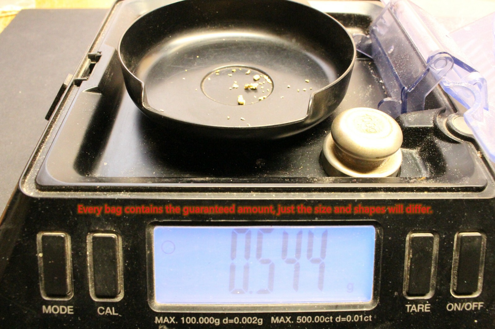 Gold paydirt guaranteed to contain at least 0.5 Gram Gold free shipping