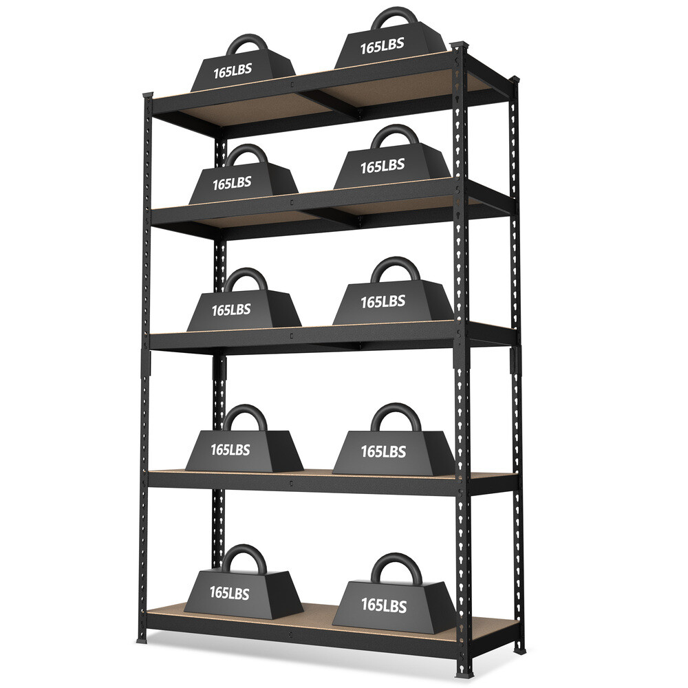 WORKPRO 5Tier Steel Shelving Storage Unit 35-3/10"x17-1/2"x 72" Heavy Duty Shelf