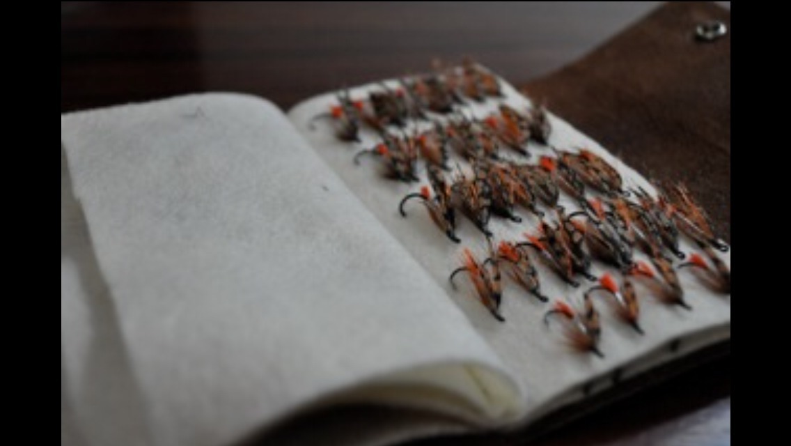 Leather Fly Wallet - Fly Book, Custom made in the USA