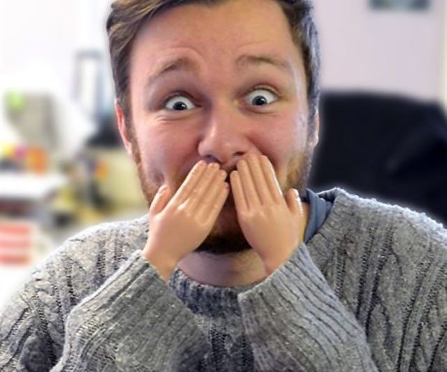 TINY LITTLE HANDS ~Trick up Your Sleeves~ Gag Prank Magic Joke - Big Mouth Toys