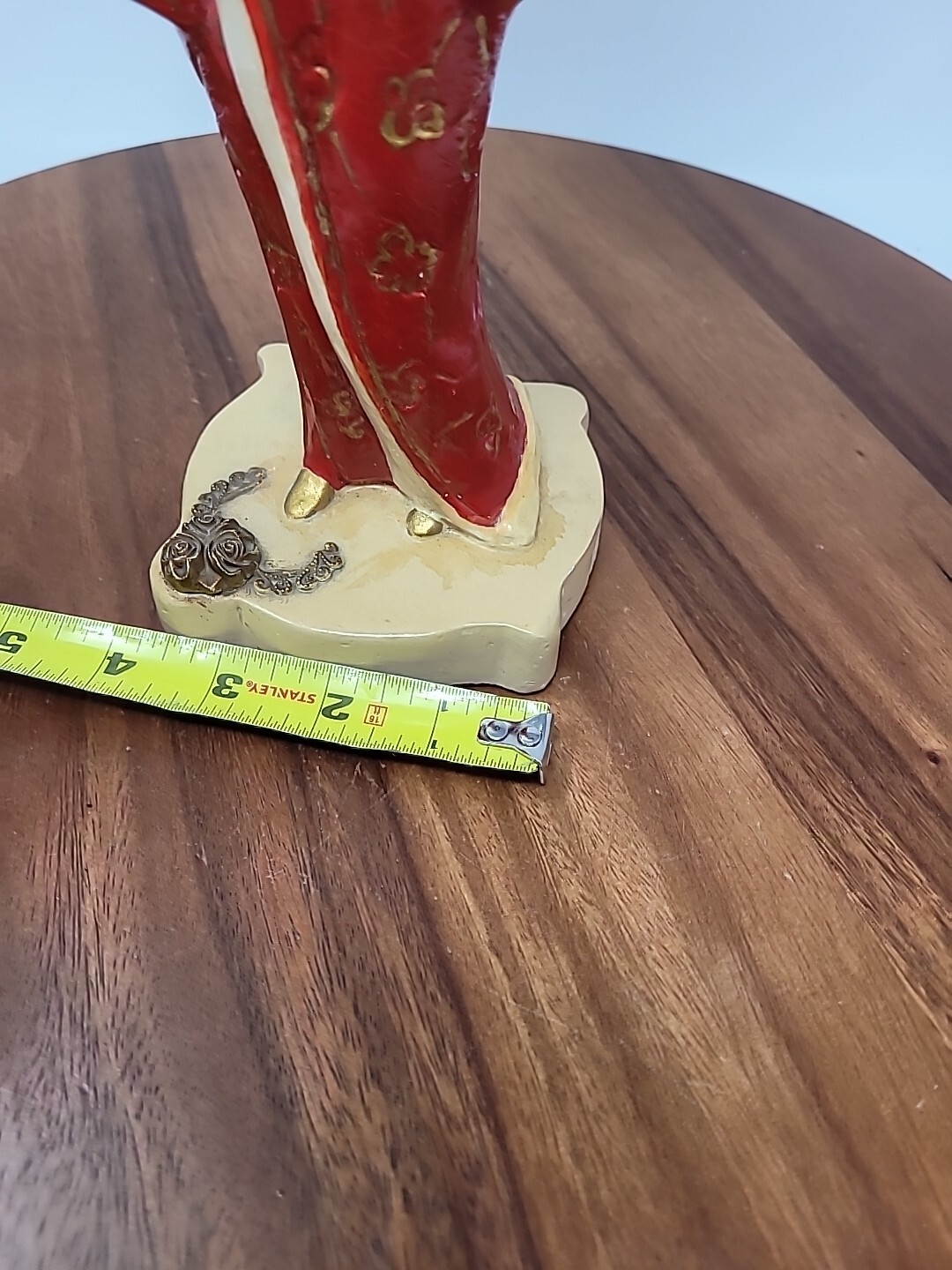 Japanese Asian Chalkware Vintage Two Figurines 12"