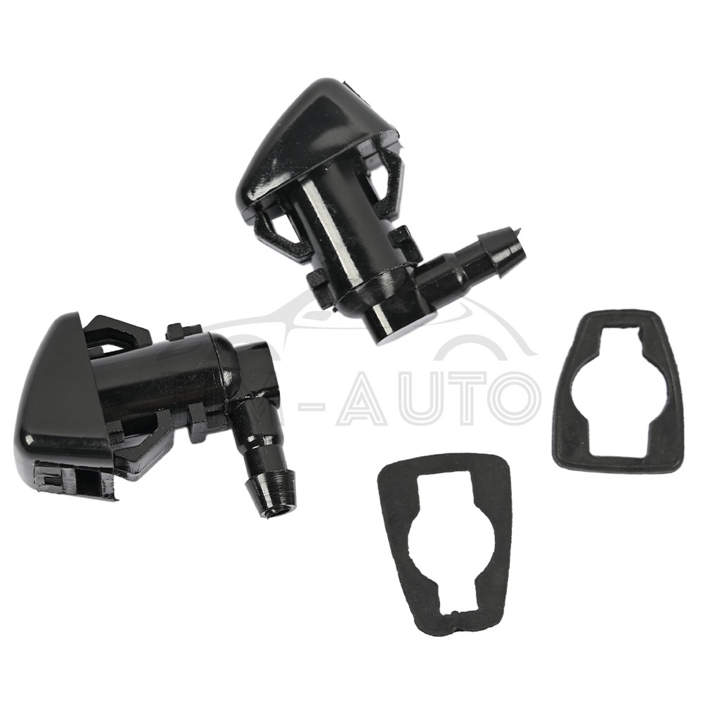 2 Pcs Fits 2008-2011 Ford Focus Windshield Wiper Water Spray Jet Washer Nozzle