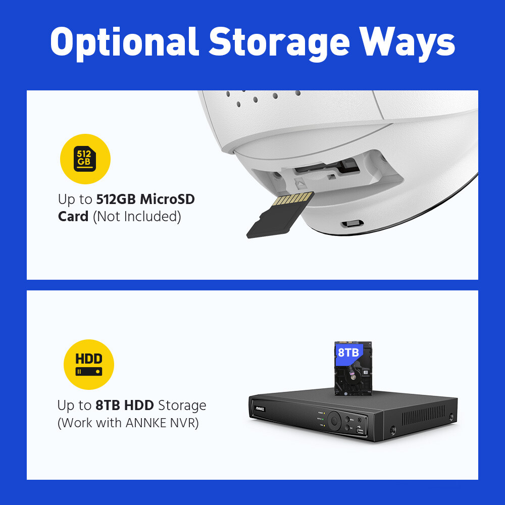 ANNKE 4K Color Night POE IP Security Camera System 12MP 8CH NVR Two Way Audio AI