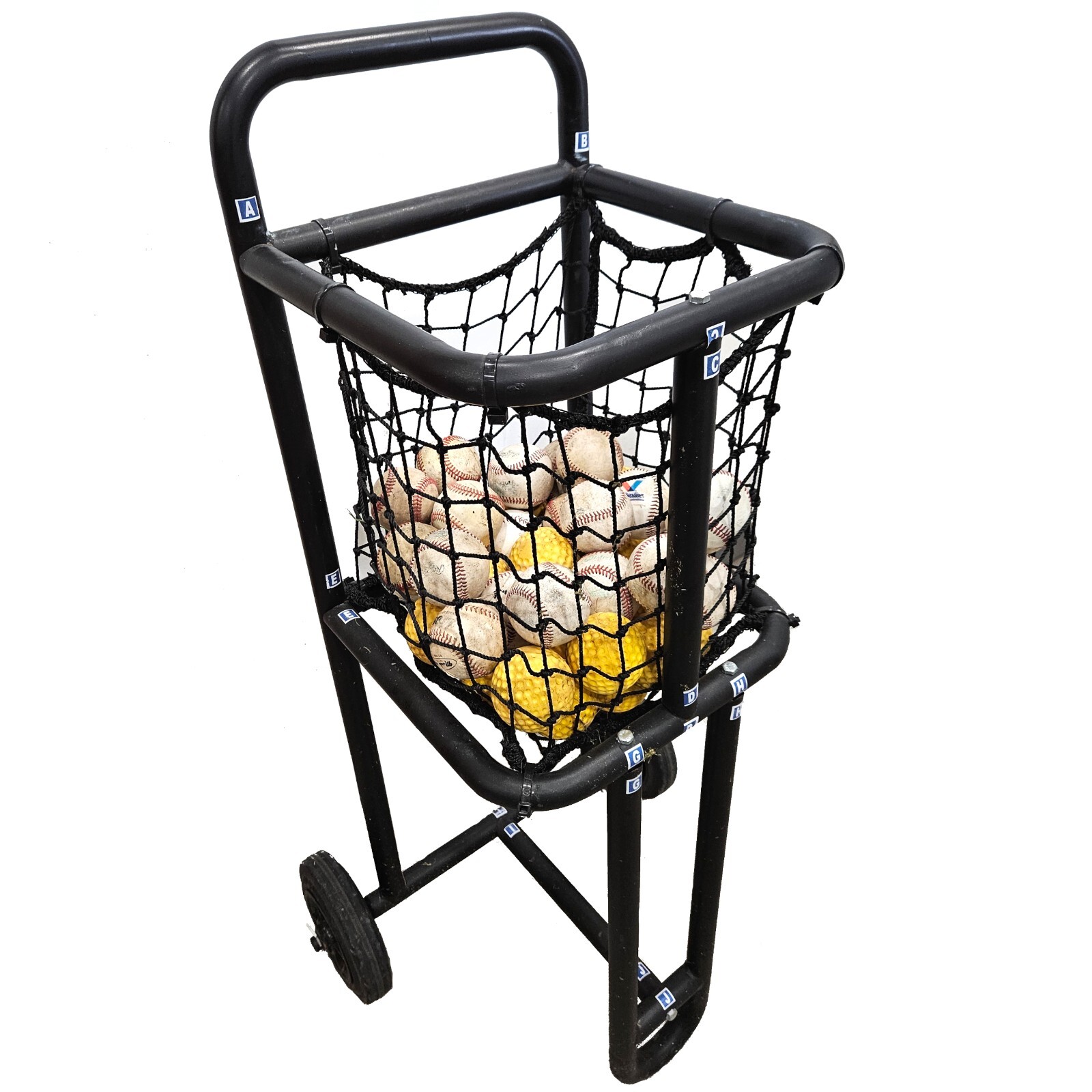 Jones Sports Ball Caddy Cart for Pitching Machines. Baseball, Softball, Cricket.