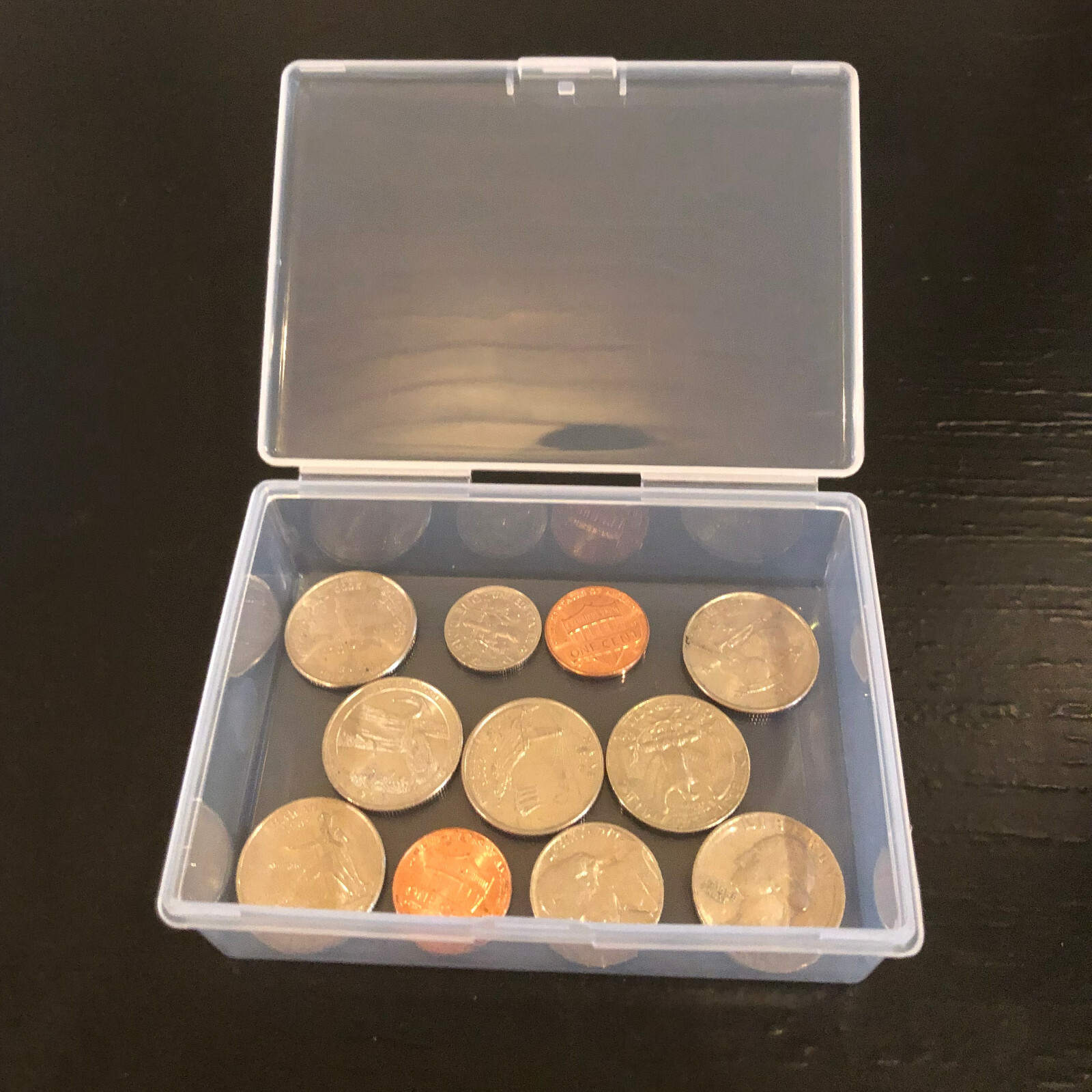 4PCS Small Plastic Storage Container Box DIY Coins Screws Jewelry Charms Travel