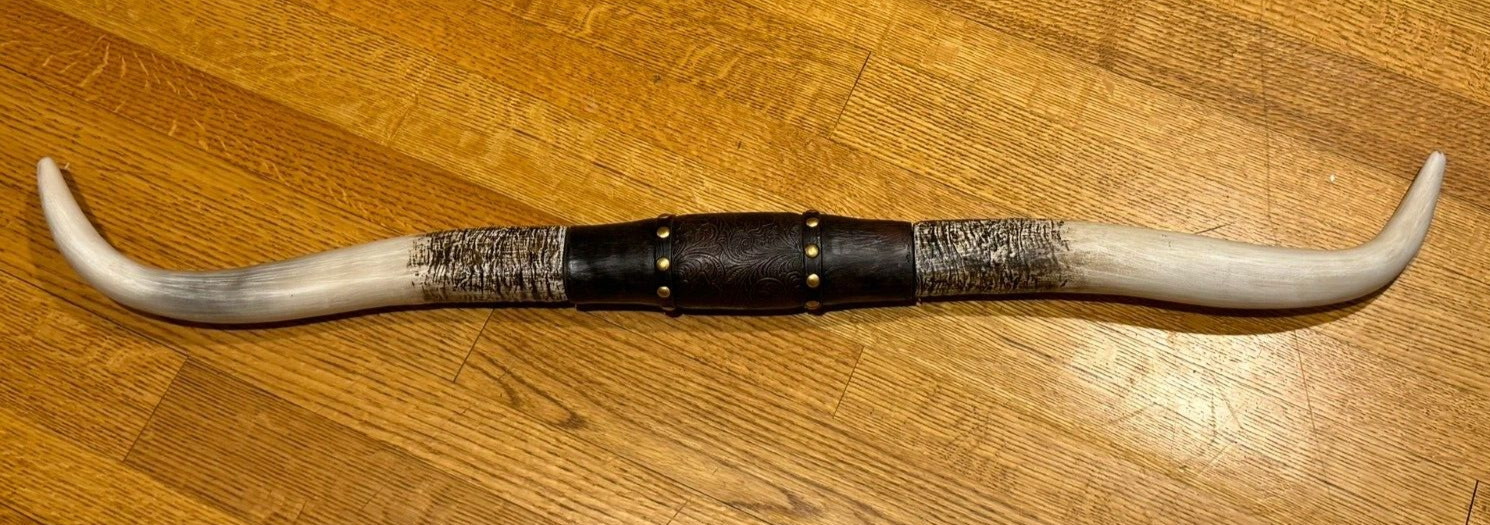 41" STEER BULL HORNS WESTERN LONGHORN WALL HANGING COW 3 1/2 Foot FAUX longhorns