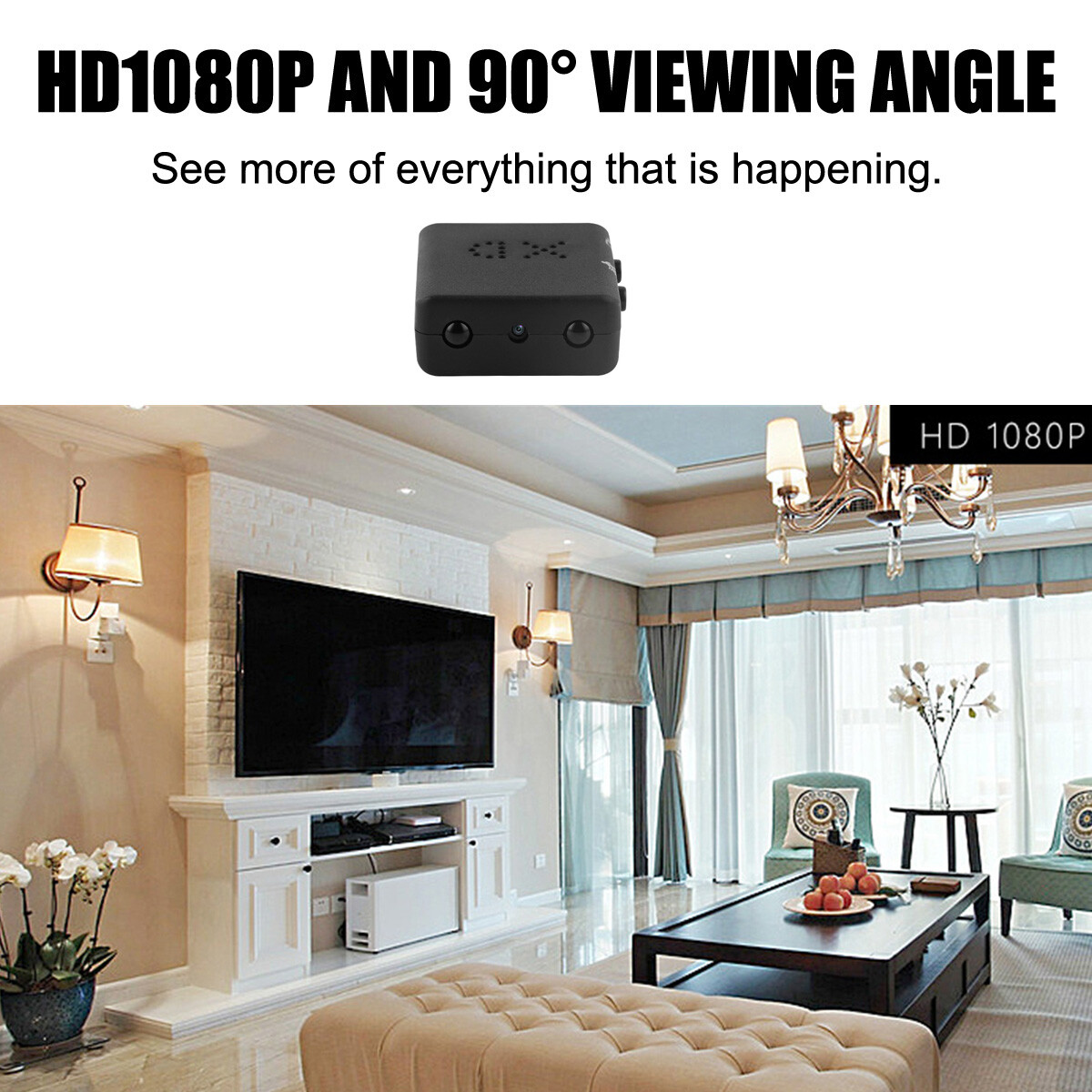 1080P HD Mini Camera Motion Detection Night Vision Recording Home Security Cam