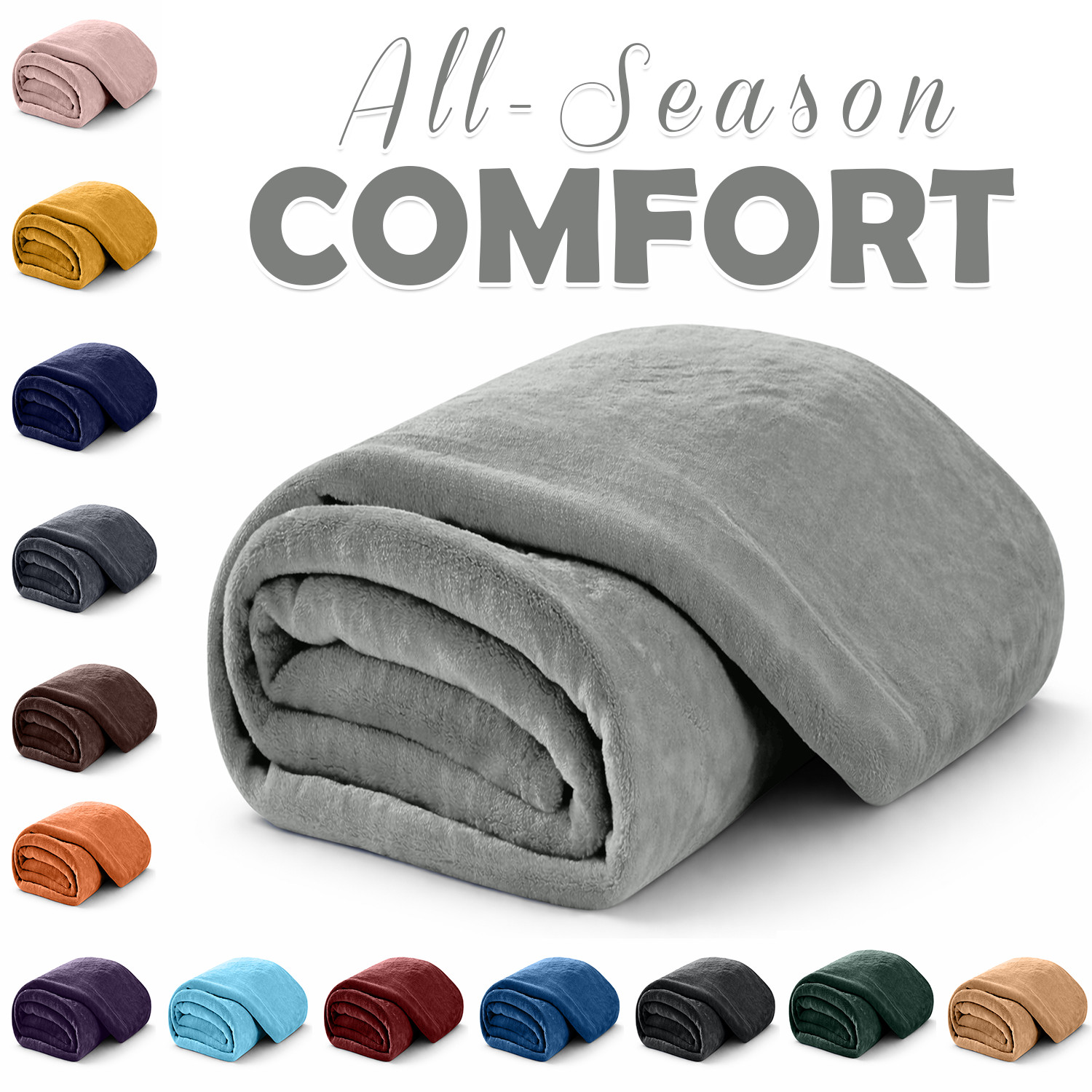 Luxury Thick Mink Blanket Large Faux Fur Fleece Sofa Bed Throw Couch Warm Soft