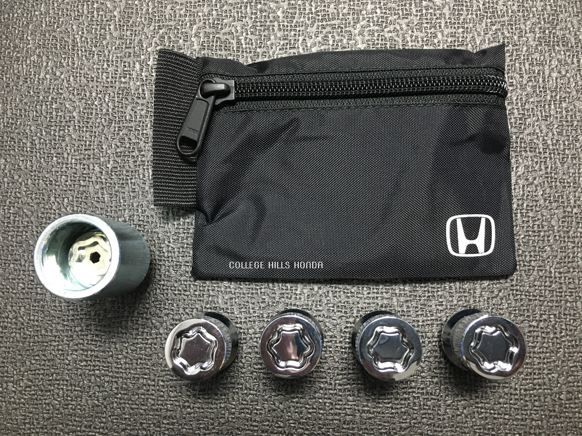 Genuine Honda Wheel Lock Set OEM! NEW! 08W42-SCV-102 - READ LISTING!!!