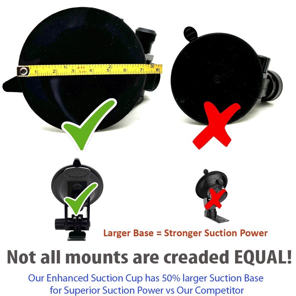 Super Suction Mount for Uniden R1 R2 R3 R7 R8 DFR7 DFR8 DFR9 LRD Radar Detector