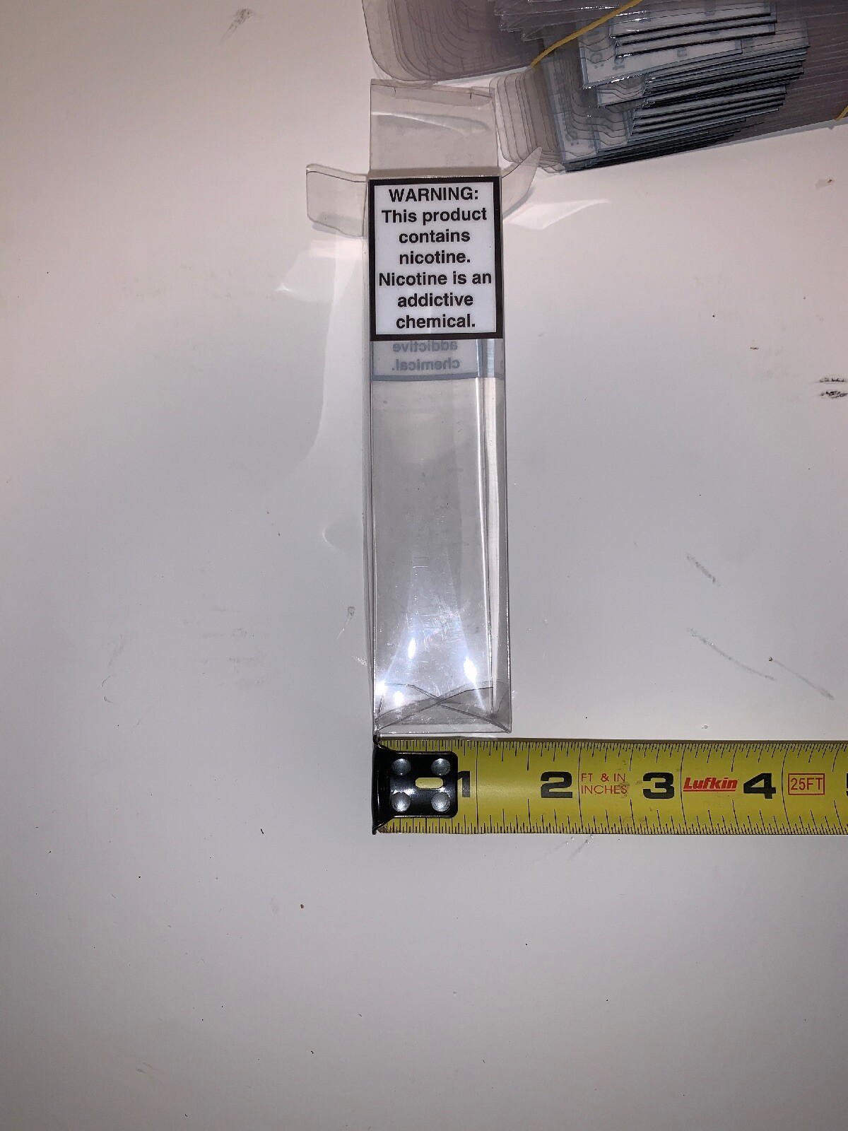 100) Transparent Retail Packaging Boxes - Warning Label *Value Bundle of 100*