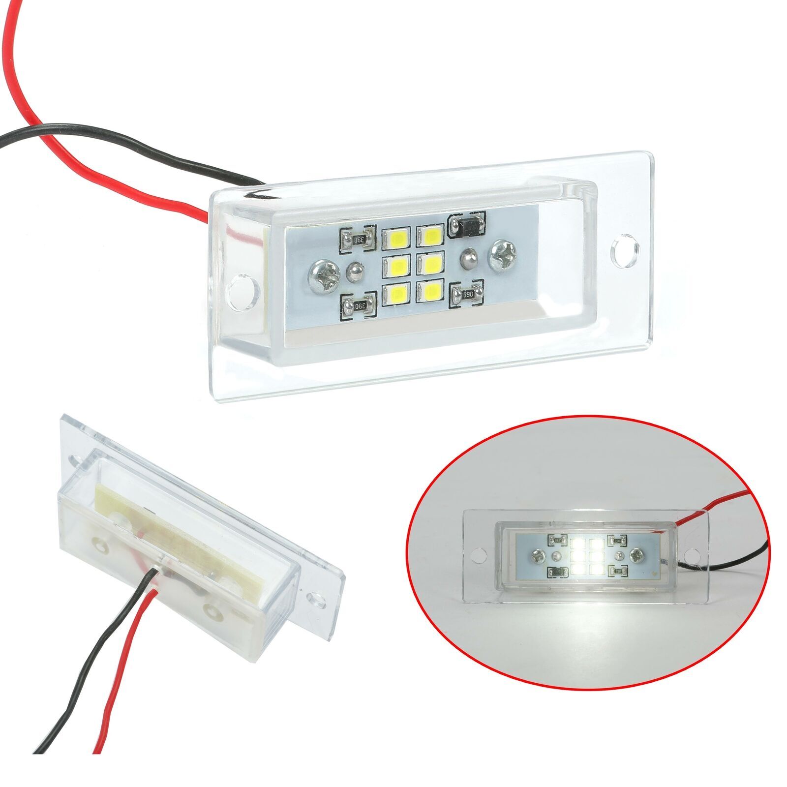 Rear Bumper Roll Pan w/LED Light & Screws For 1973-1987 Chevy C10 C20 Fleetside