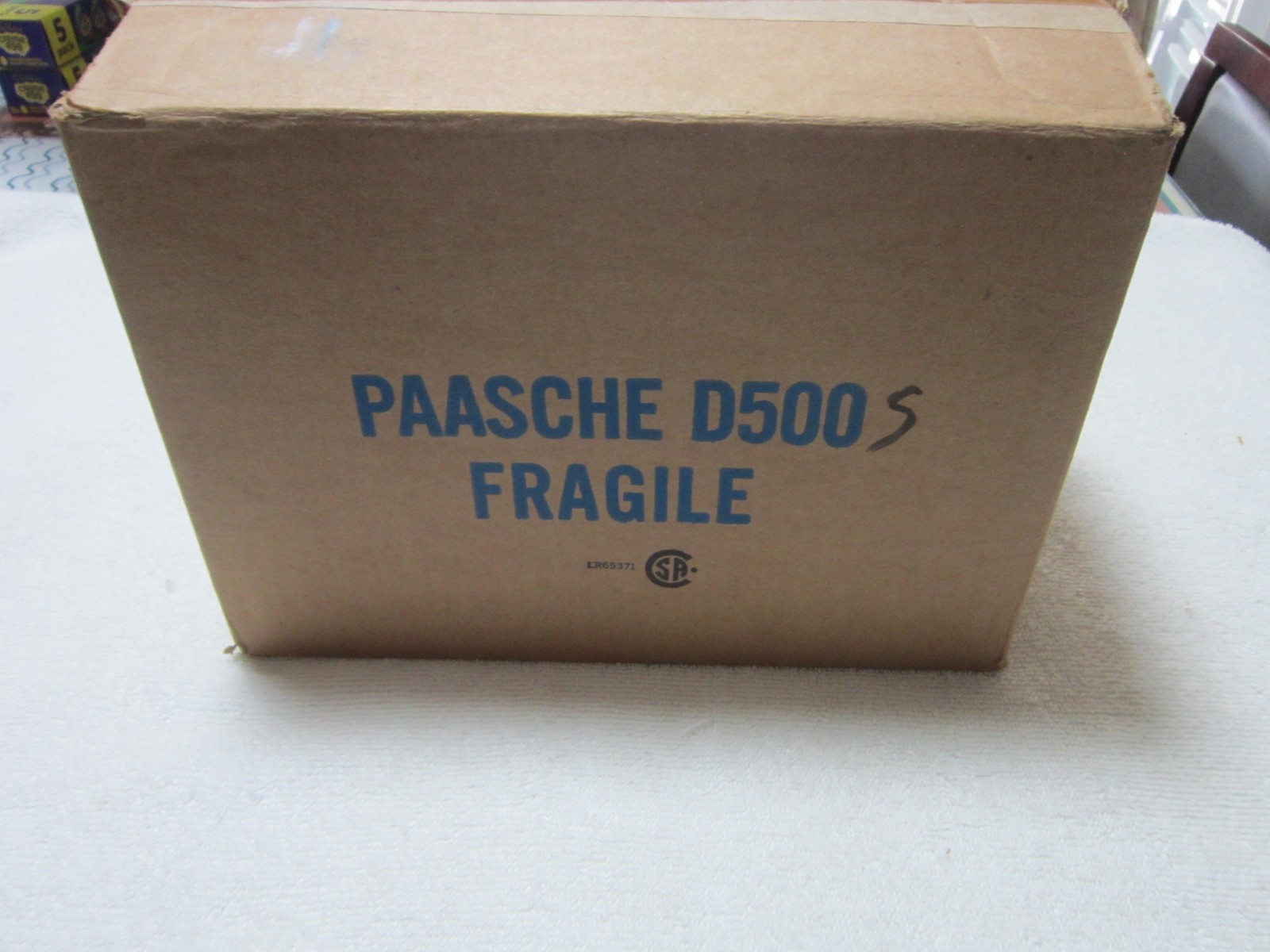 PAASCHE D500S AIR COMPRESSOR WITH ON/OFF SWITCH 1/10 HP 115 VOLT OILESS NEW