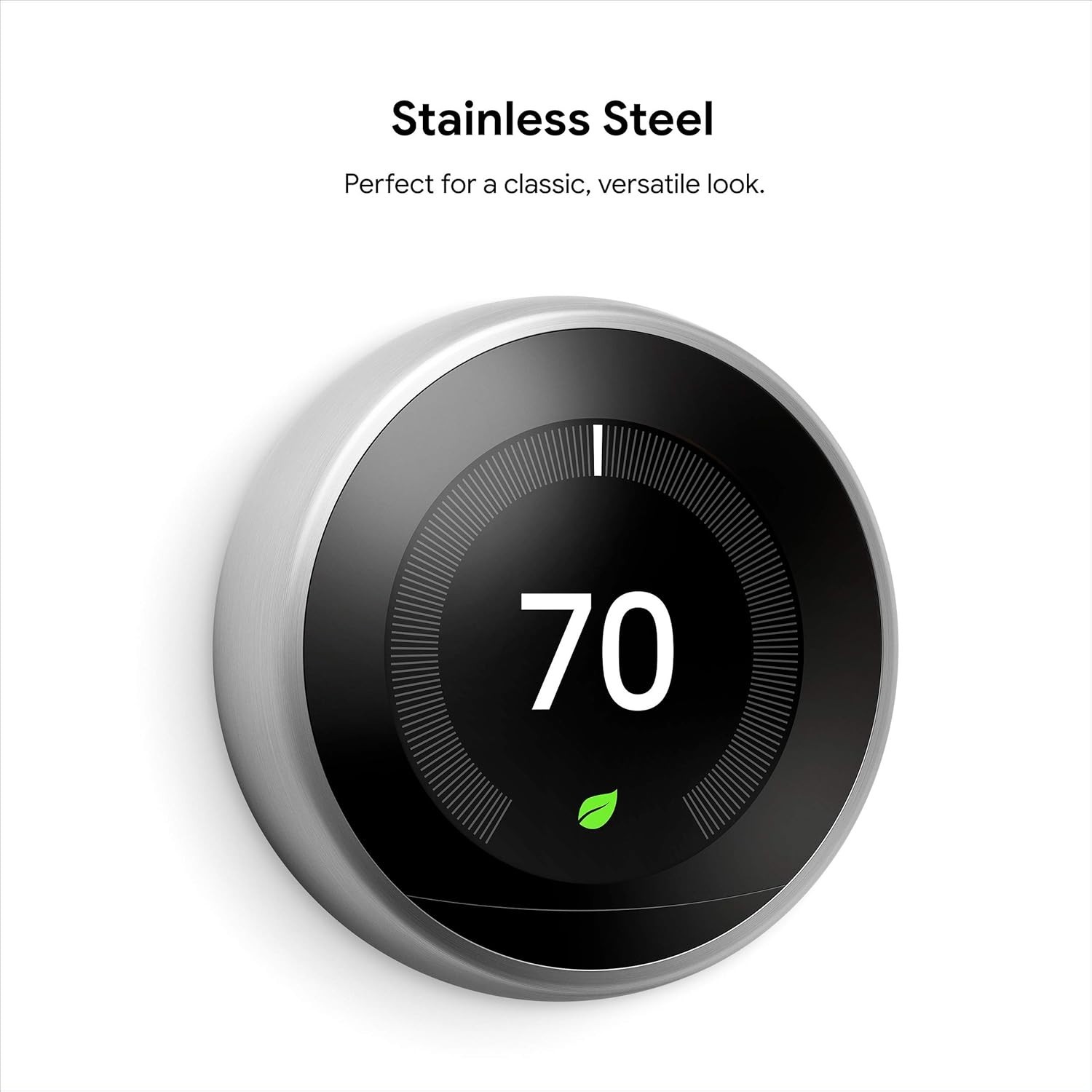 Google Nest Learning Thermostat 3rd Gen Used Good Condition (Stainless Steel)