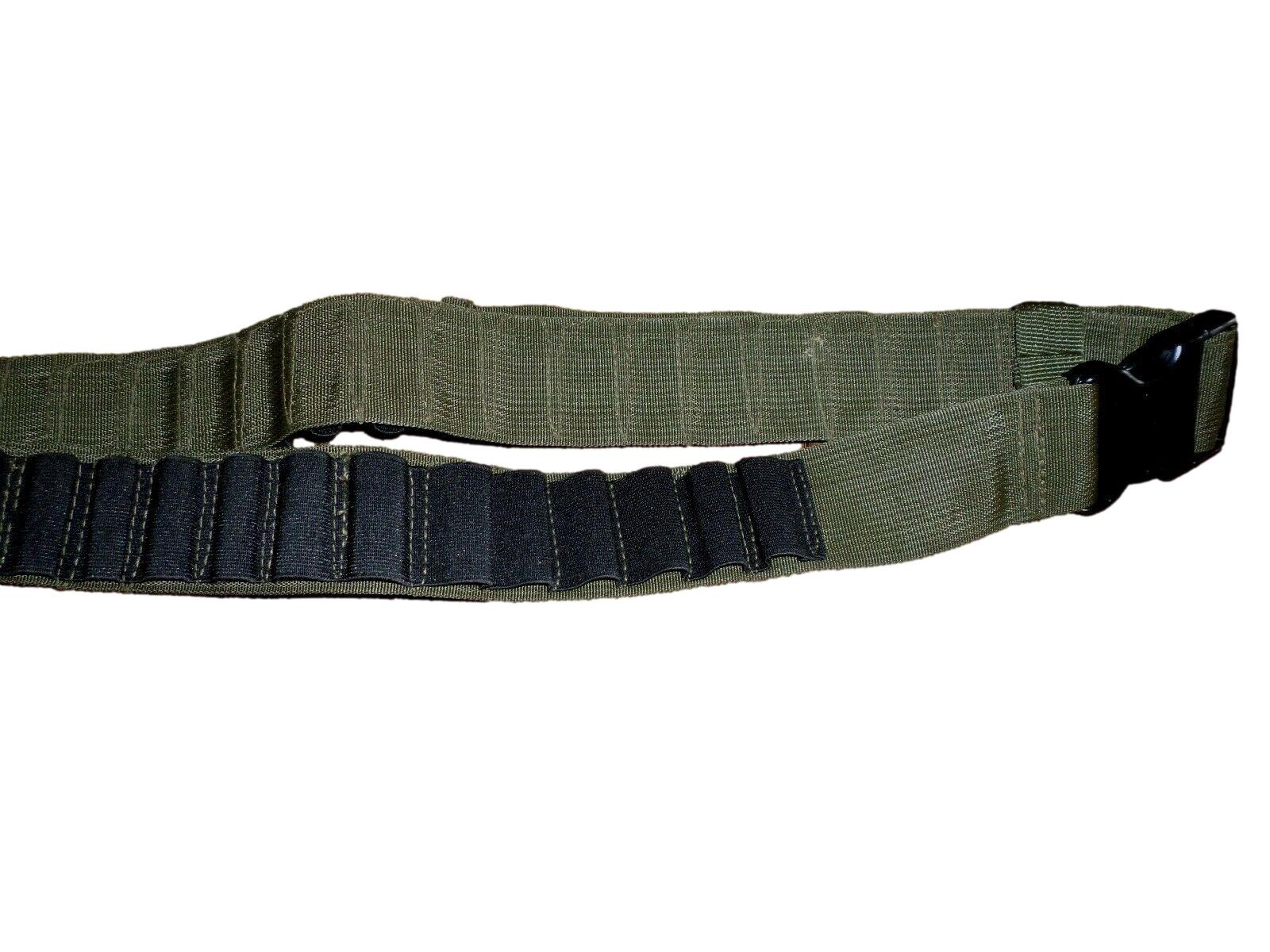 TACTICAL 48 SHELL SHOTGUN BANDOLEER OD GREEN AND BLACK FITS ANY GAUGE 10.12.16.2