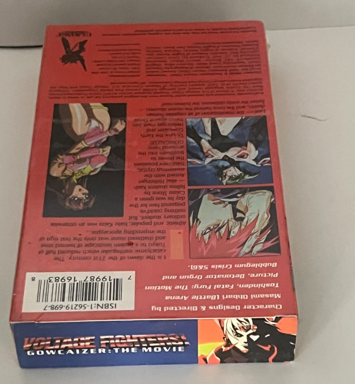 Voltage Fighter Gowcaizer The Movie (VHS, 1998) Us Manga Anime New