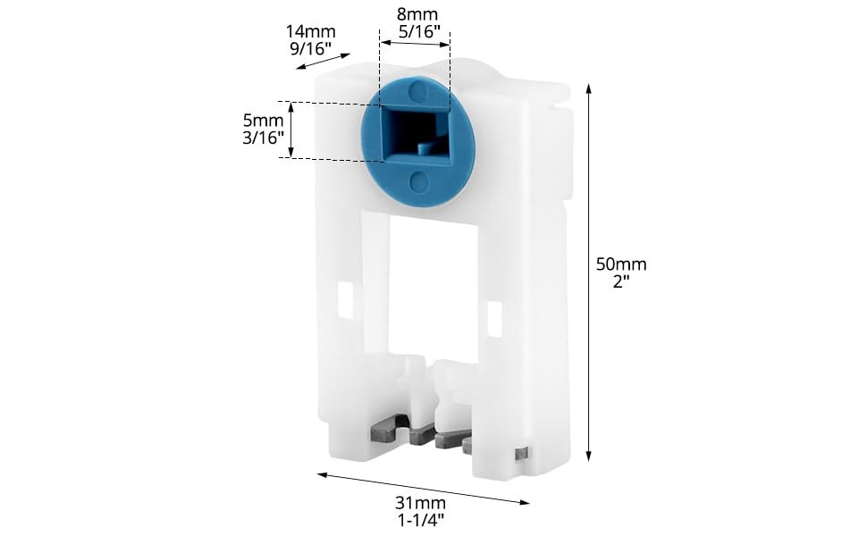 QWORK Tilt Window Spiral Balance Pivot Lock Shoe, 8 Pack Glass Filled PA...