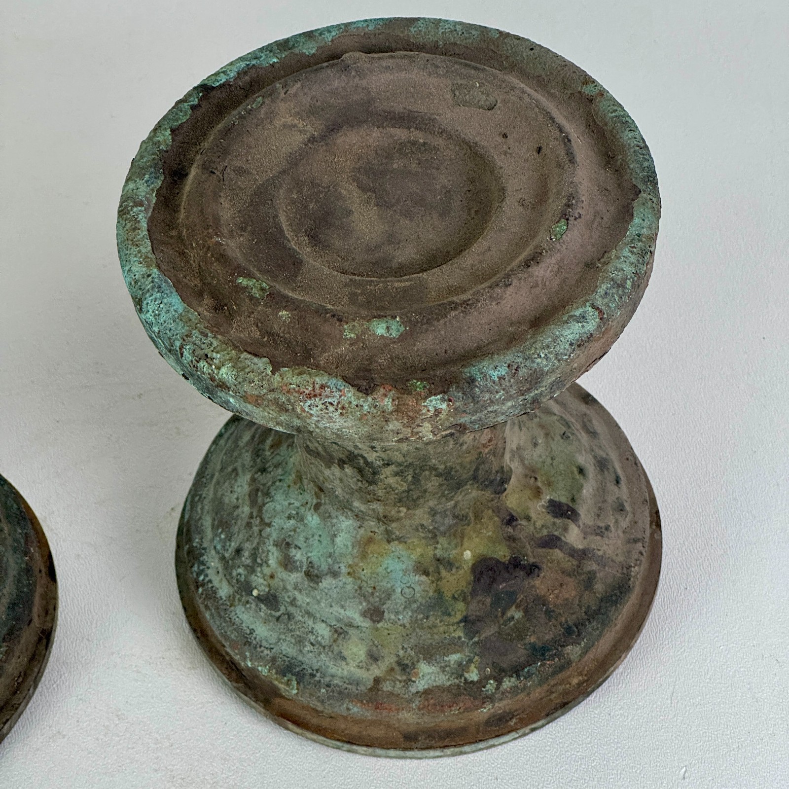 Antique Pair of Unidentified Bronze Architecturally Salvaged Decor Elements