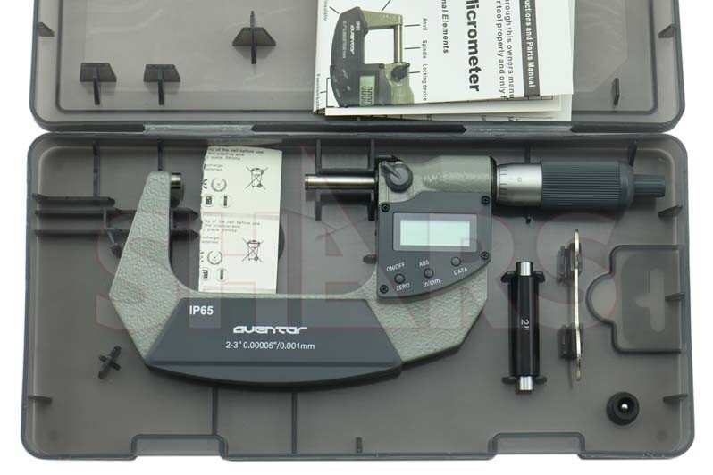 Shars 2-3" 0.00005"/0.001mm Digital Electronic Outside Micrometer IP65 New P]