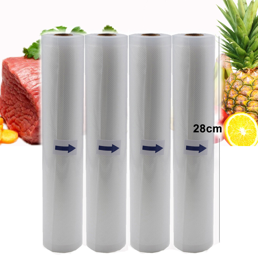 11"x50' Food Saver Vacuum Sealer Bags Rolls 4Mil Embossed FoodSaver Storage Bags
