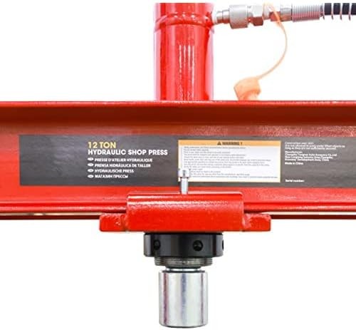 Big RED ATY12001R Torin Steel H-Shape Hydraulic Garage/Shop Benchtop Press