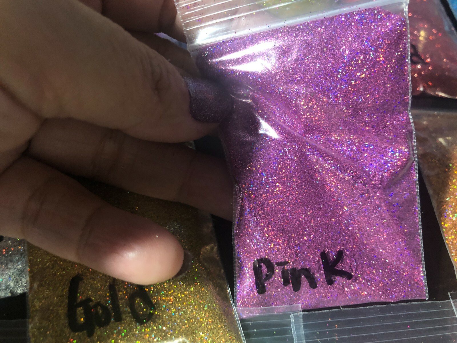 0.2MM Holographic Hexagon fine glitter You Choose Color Nail Art USA