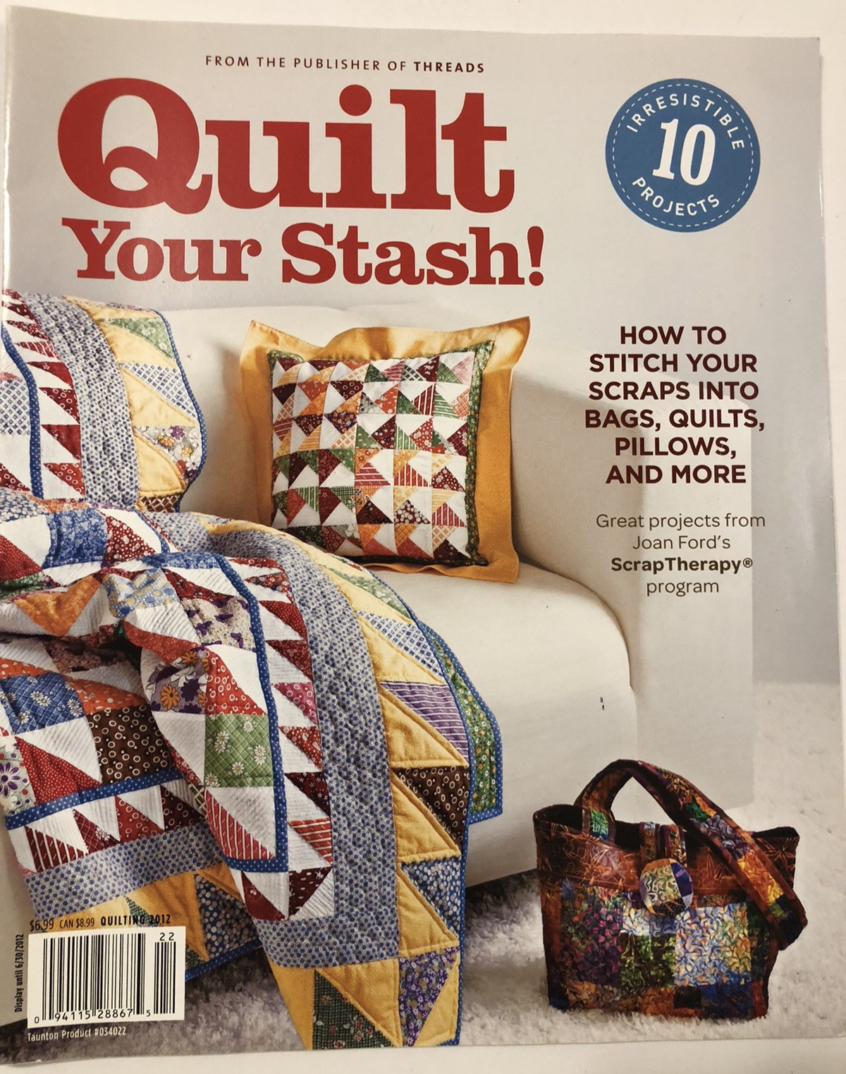 Using Scraps Quilting (Lot of 4) Various Quilting Magazines/Manuals- 2011-2013