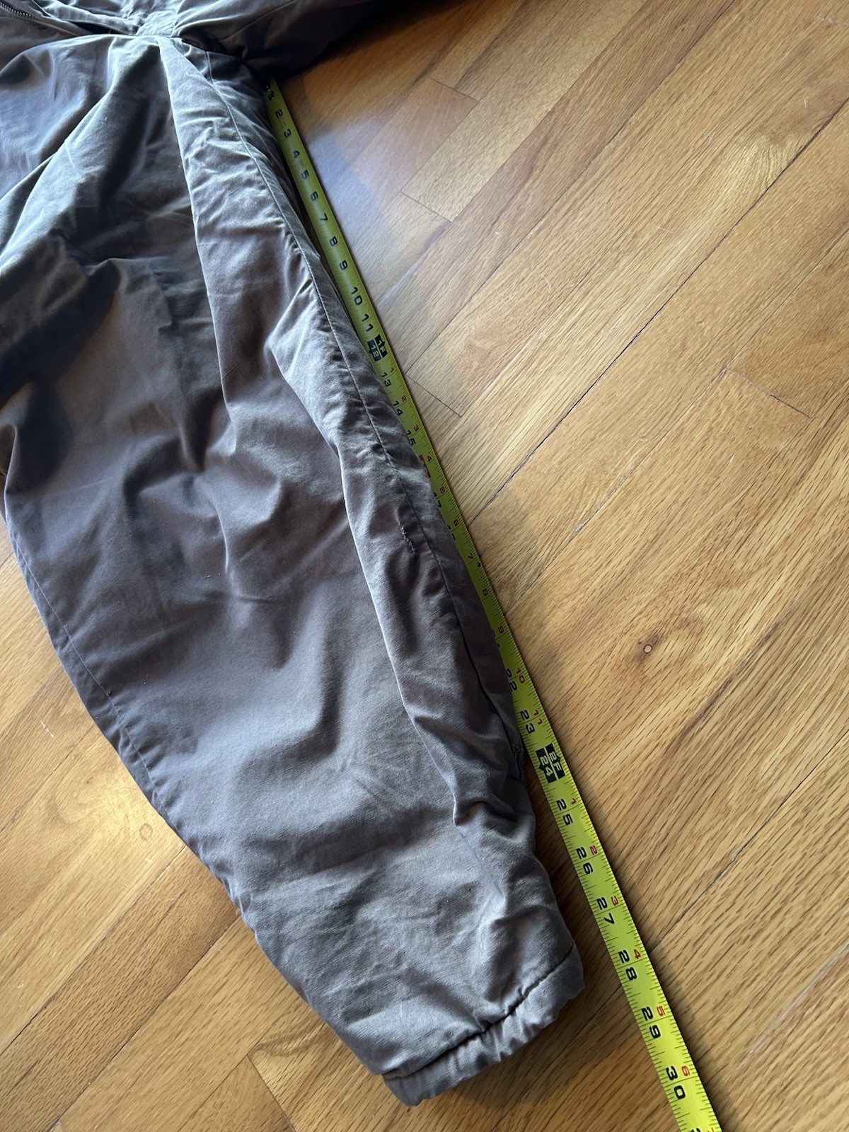 Vintage Goose Down Quilted Winter Snow Hunting Canvas Pants Leggings SZ 42