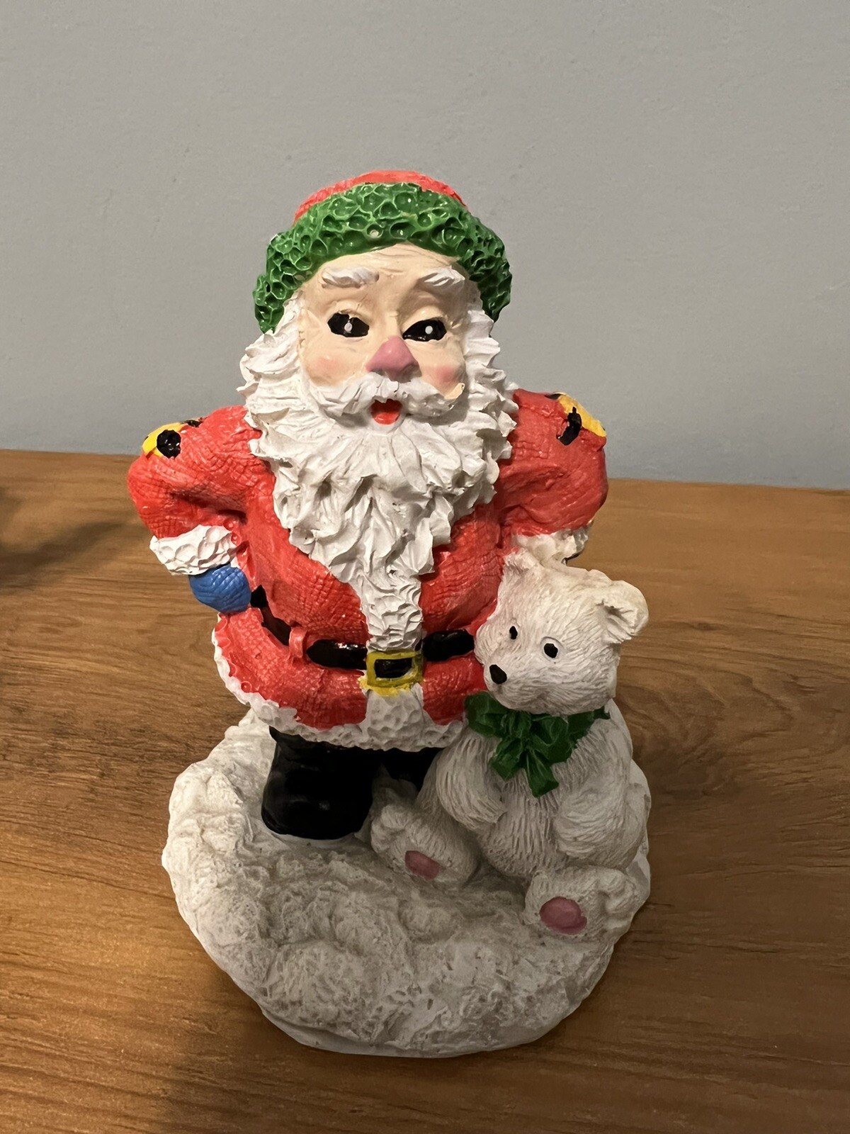 Santa & Friends Lot Of 3 Christmas Figurines 1998 By Hermitage Pottery 4.5”