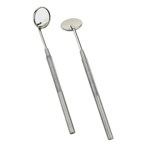 12 Pcs Dental Mouth Mirror #5 w/Handle Dental Instruments German Grade Stainless