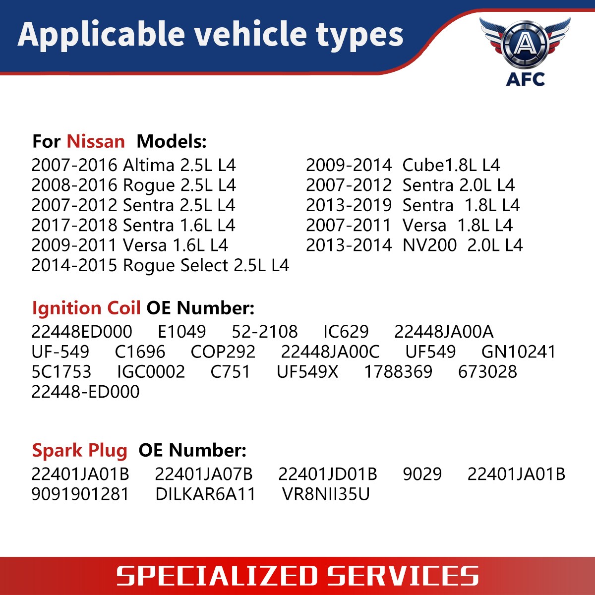 4 UF549 For Nissan Altima Sentra rogue versa Spark Plugs and Ignition Coil packs