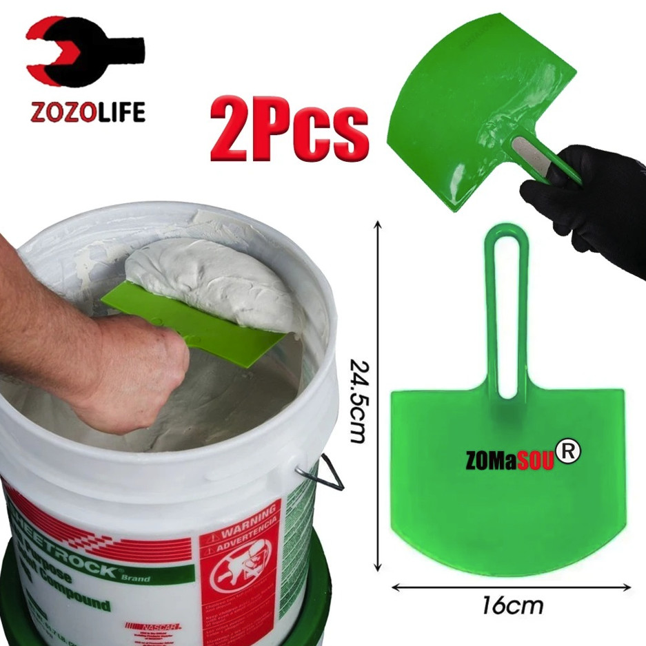 2pcs Curved Paint Putty Knife Scraper Drywall Plaster Repair Tool - NEW