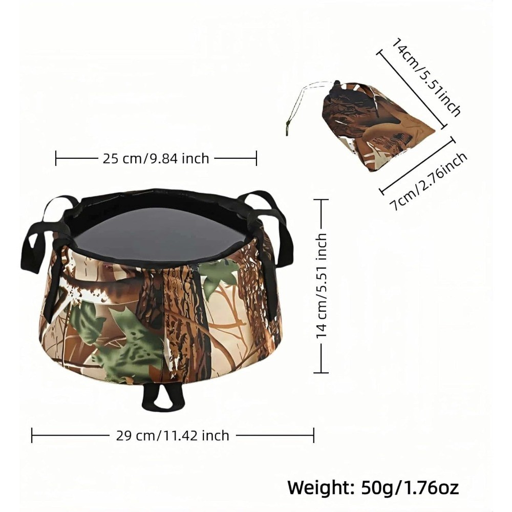 Portable Foldable Sink Bucket for Camping Travel Basin Collapsible Leakproof
