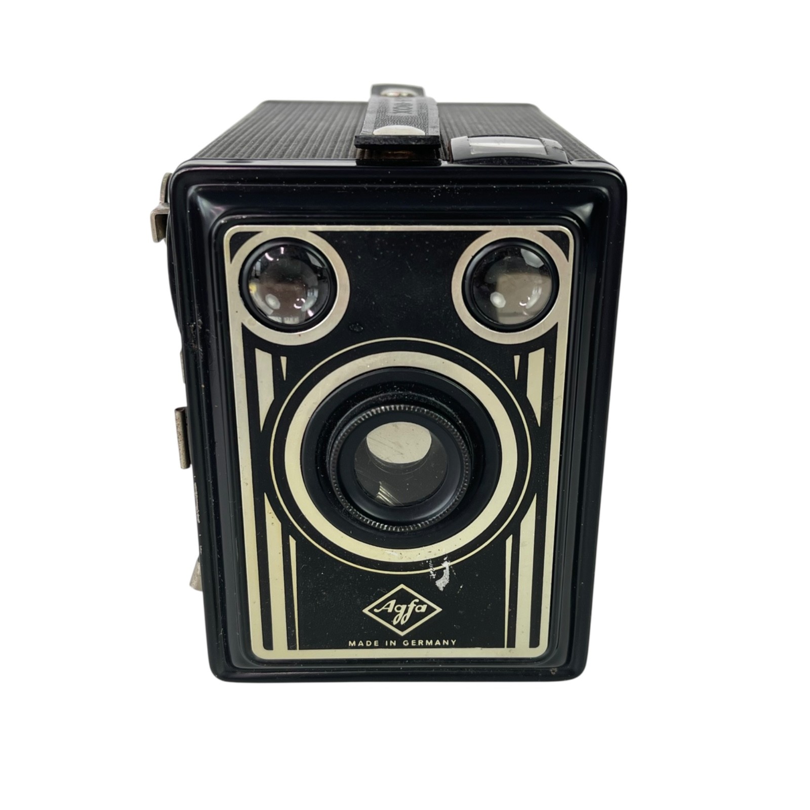 Agfa Box Camera, Germany 1950s, Art Deco, 120 Rollfilm 6x9 Untested