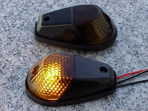 Yamaha FZR600 YZF600 FZR YZF 600 R3 R6 R1 BLACK/SMOKE Flush Mount Turn Signals