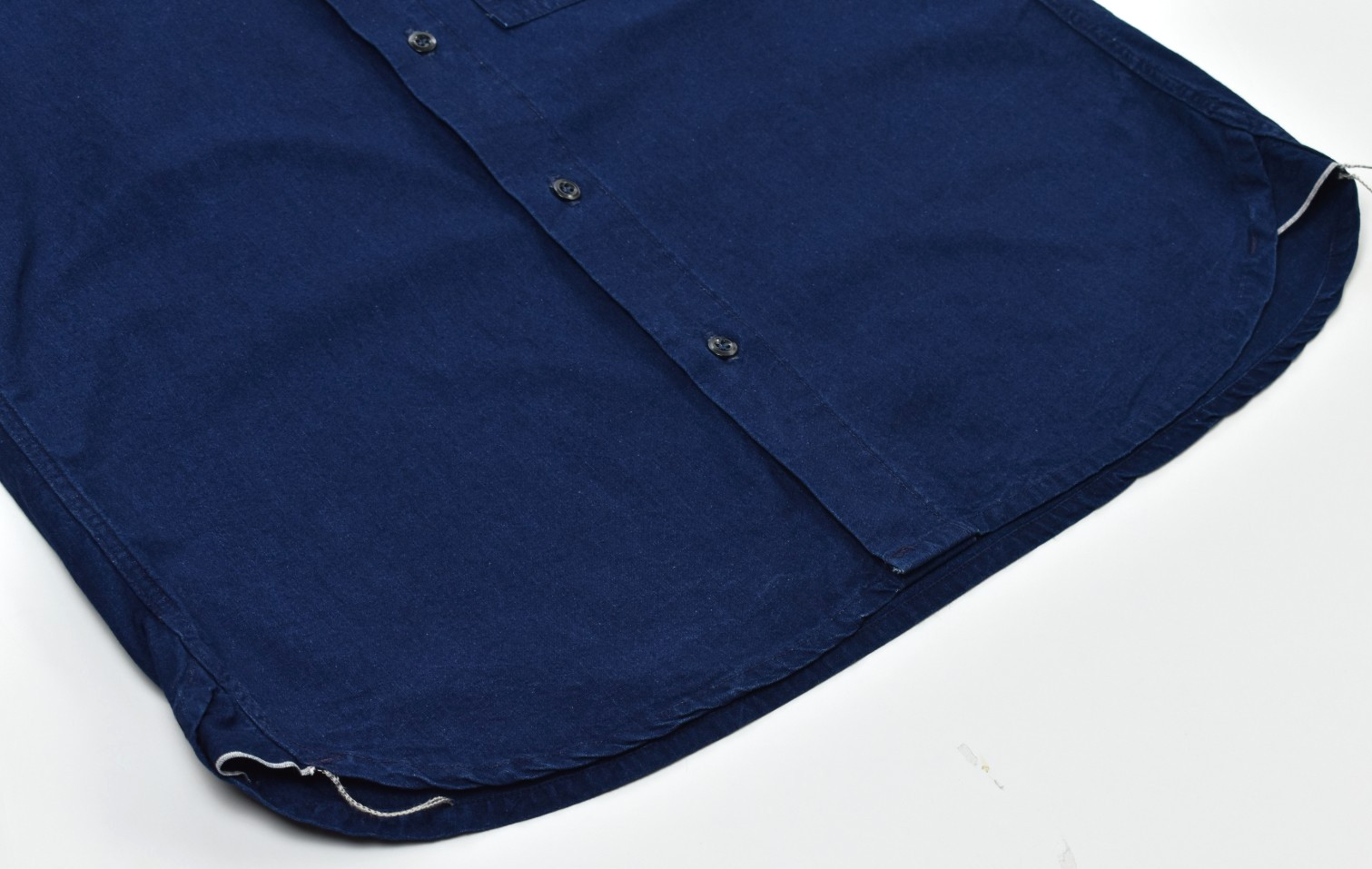 Grease Point Selvedge Indigo Chambray Shirt XL Cotton USA