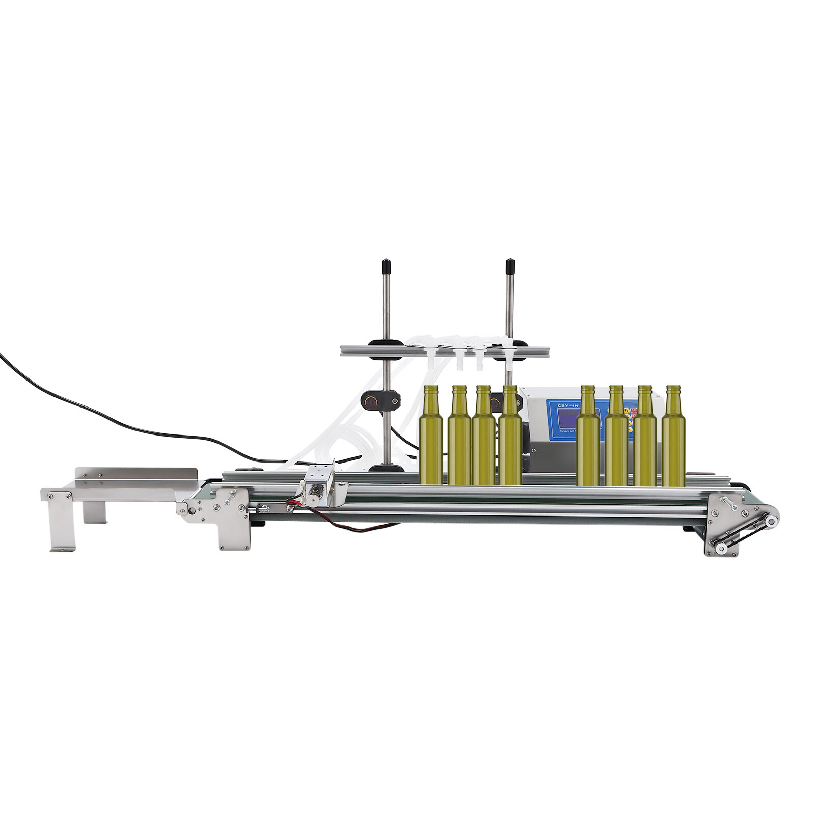 4-Head Automatic Liquid Filling Machine Mini Filling Line 10-500ml Bottle Filler