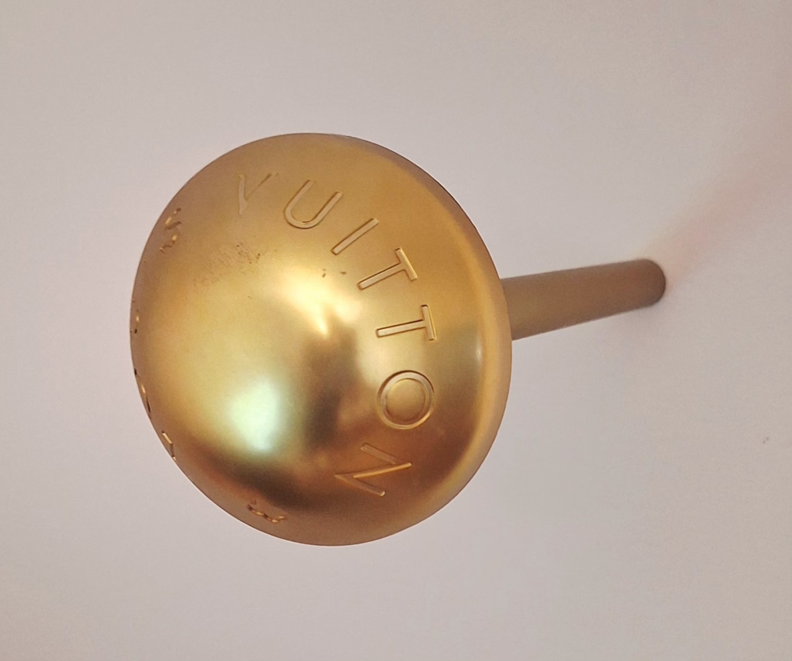 LOUIS VUITTON 2013 Store Window Display Rivet Stud LV Brushed Gold Plastic RARE