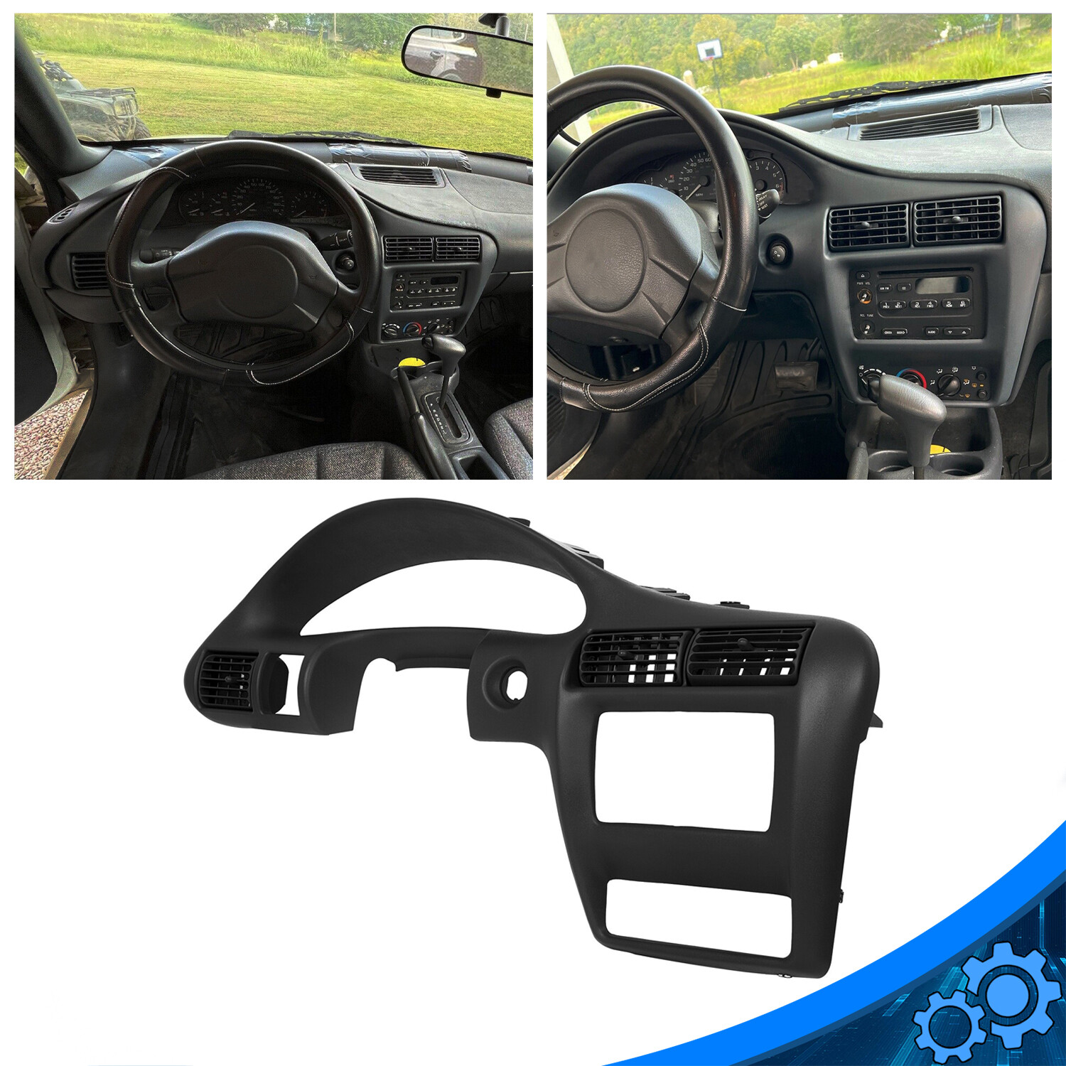 For 2000-2005 Chevy Cavalier Dash Panel Speedometer Trim Bezel Rep. for#22698064