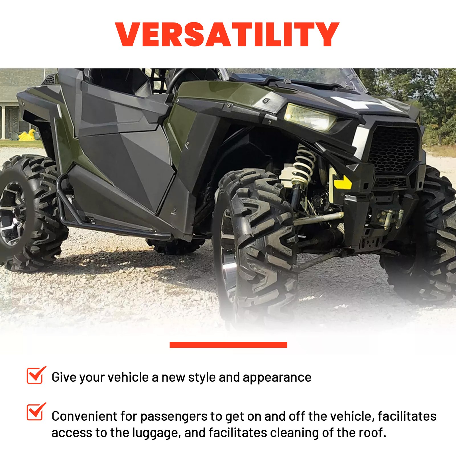 Nerf Bars Rock Sliders Side For Polaris RZR XP 900 1000 Trail 900 S Turbo 14-23