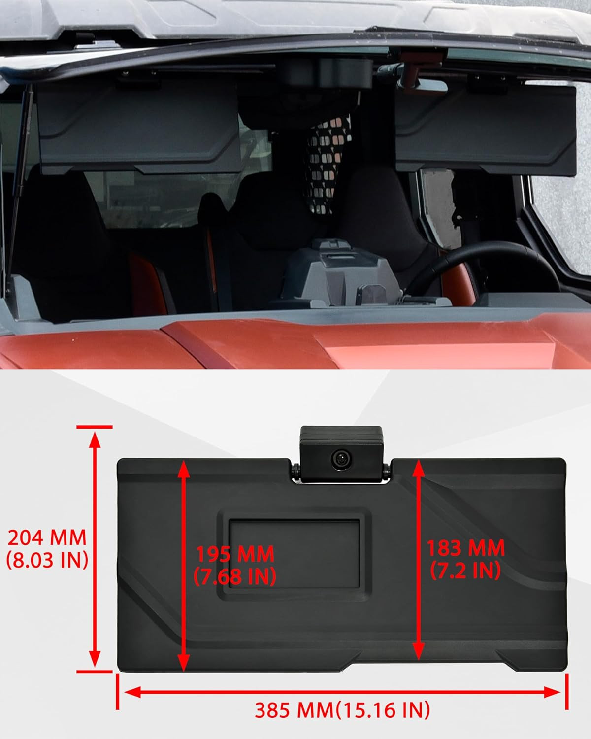 Adjustable Anti-Glare Sun Visors for Polaris Xpedition XP/ADV 2024-2026